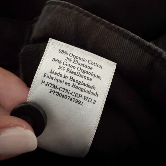 EVERLANE The Organic Cotton Wide Leg Pants Black 12 - Picture 11 of 13